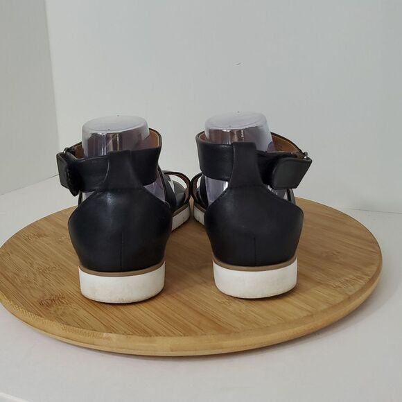 Sofft Black Leather Strappy Women's Sandals Size 9.5 - Picture 4 of 10